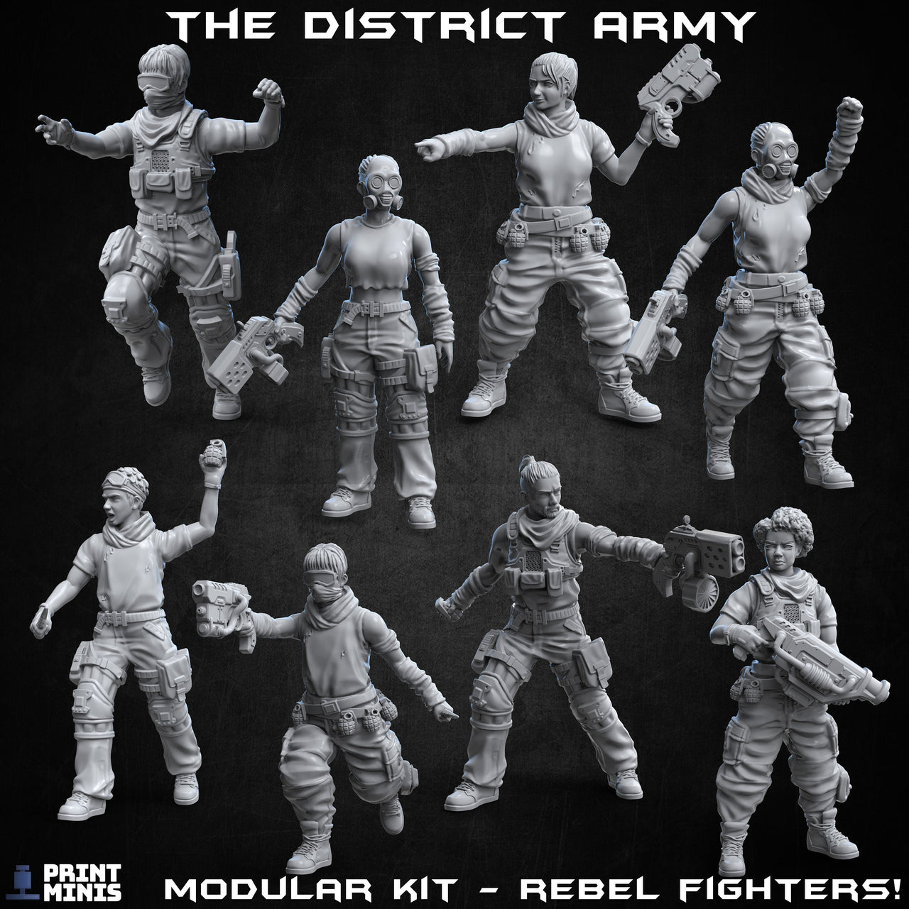 Modular District Army - Print Minis