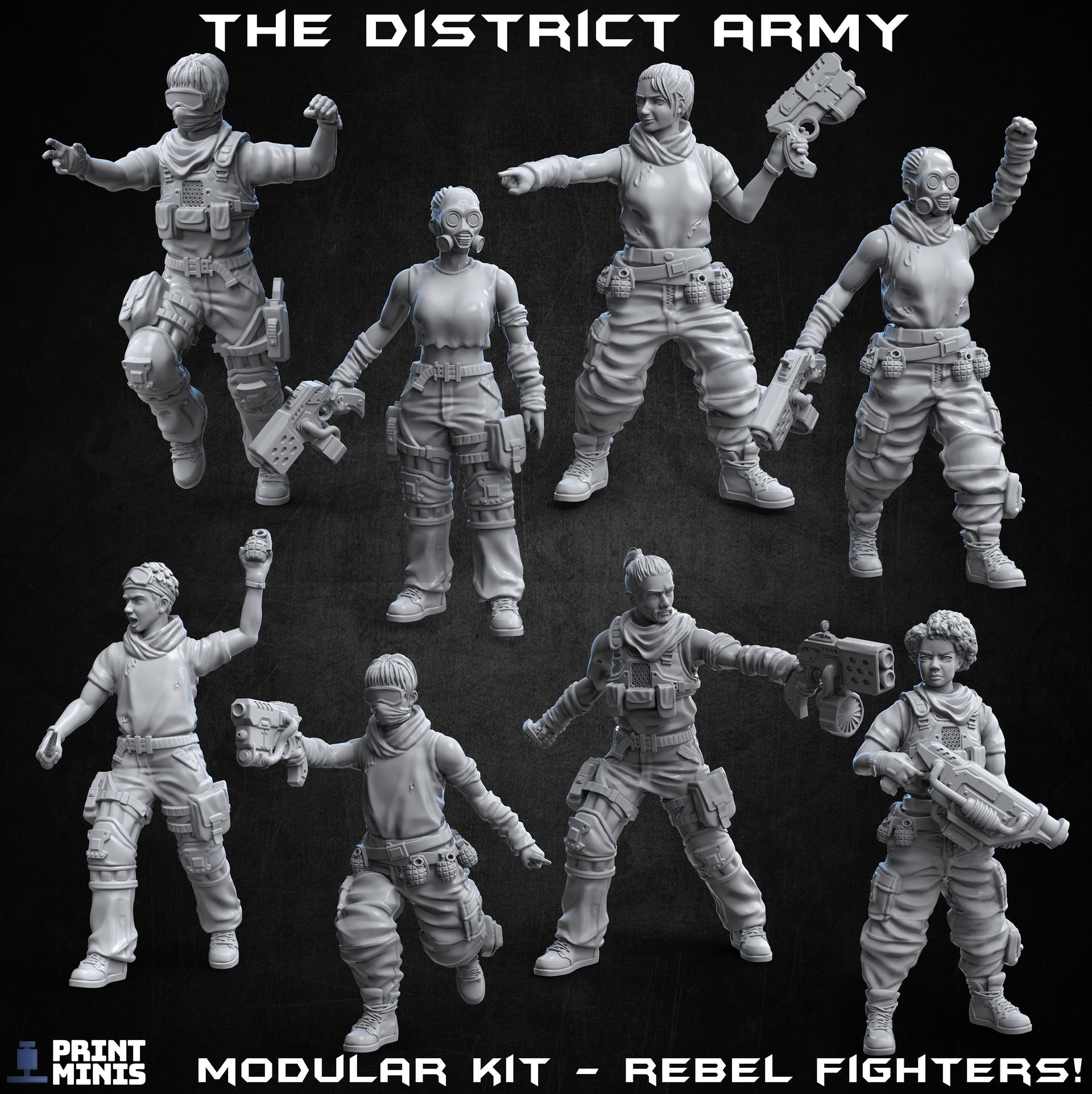 Modular District Army - Print Minis
