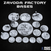 Zavoda Factory Bases - Print Minis