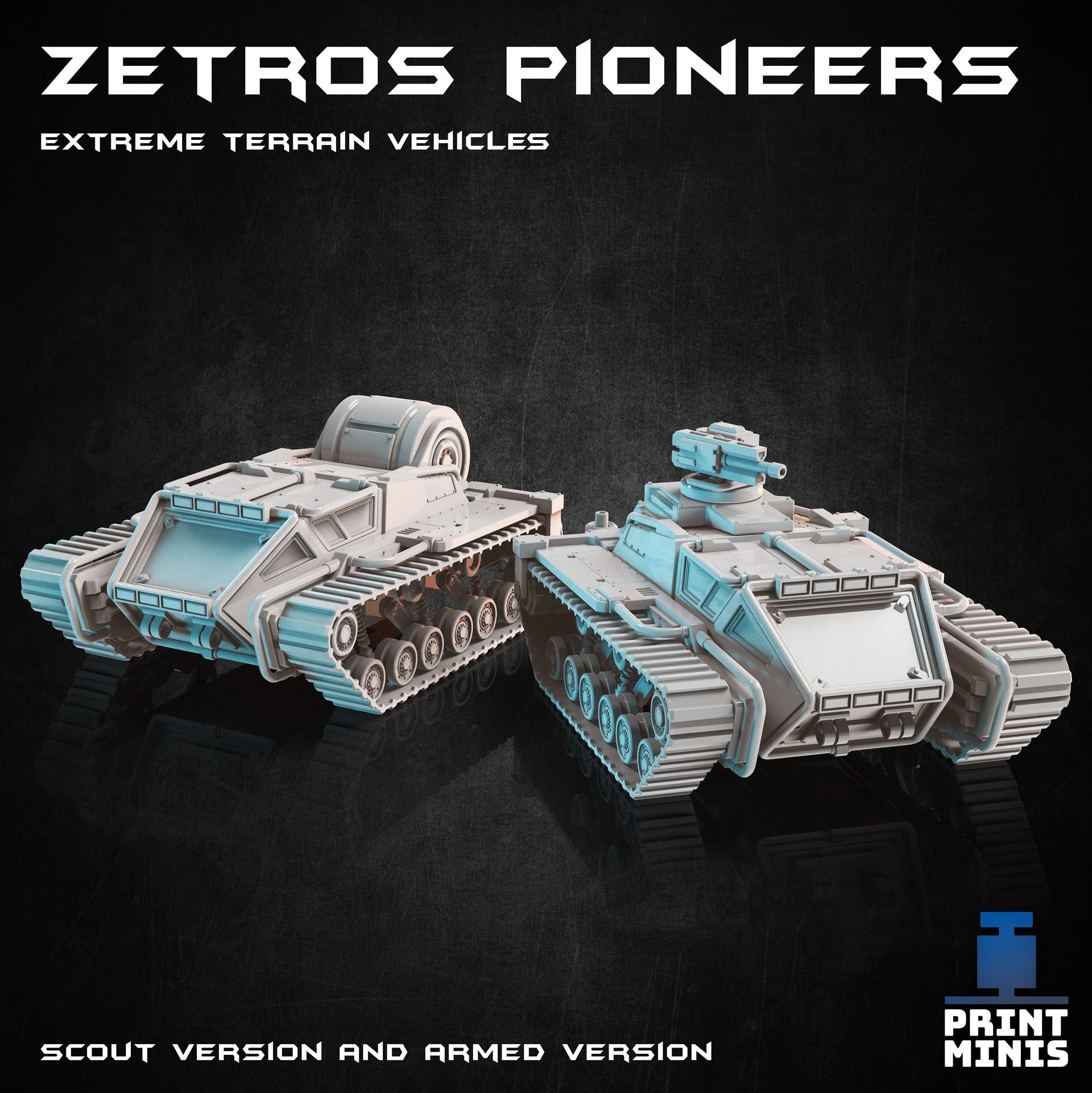 Zetross Pioneer Snow Vehicle - Print Minis