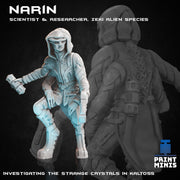 Zeki Alien Scientist, Narin - Print Minis