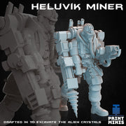 Heluvik Miners - Print Minis