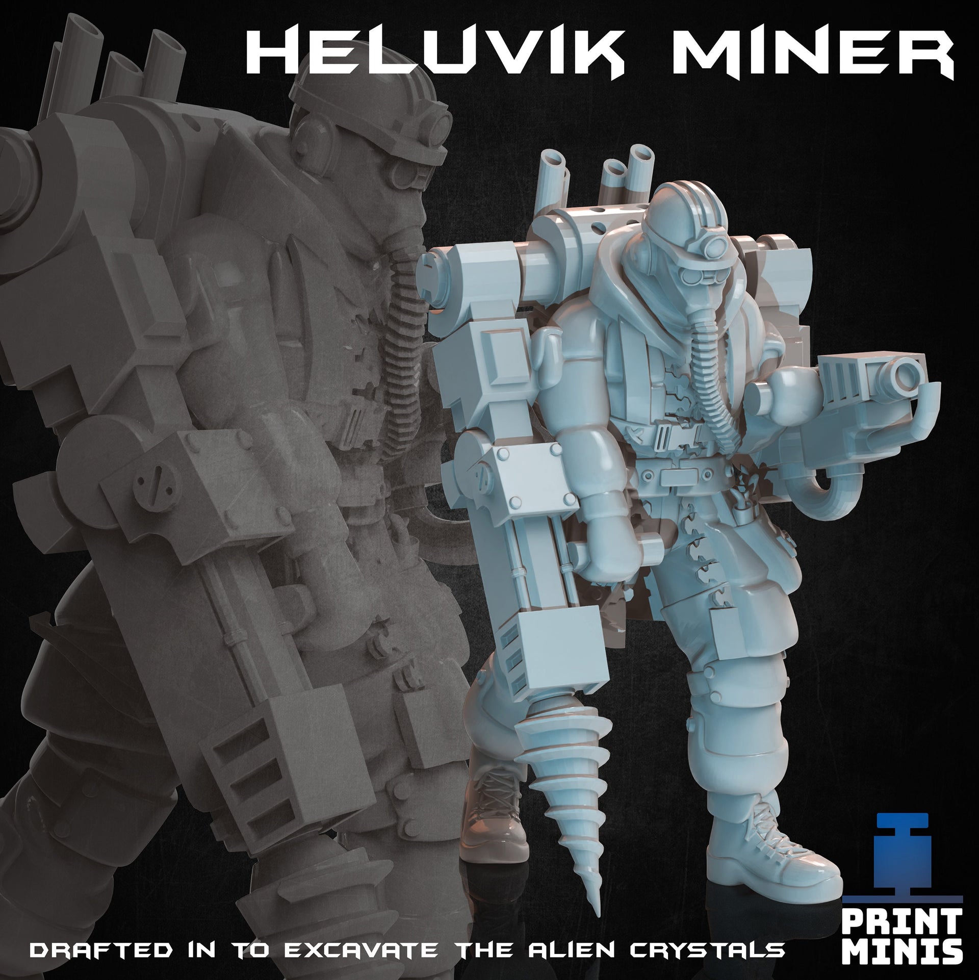Heluvik Miners - Print Minis