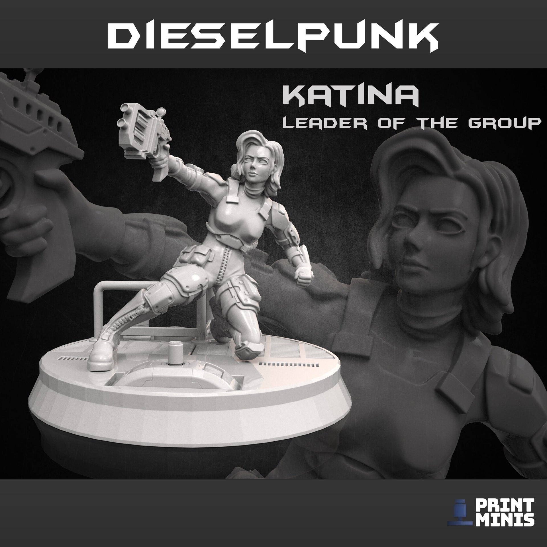 Dieselpunk Heroes - Print Minis