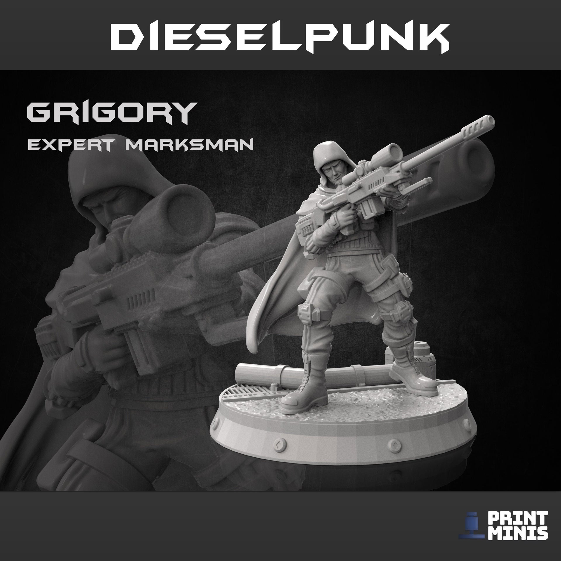 Dieselpunk Heroes - Print Minis