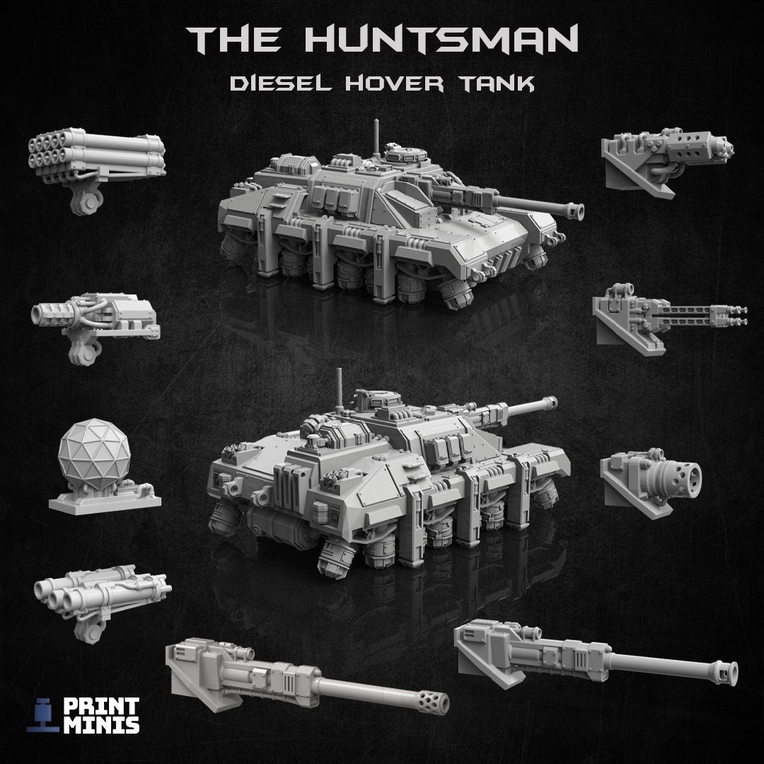Huntsman Hover Tank- Print Minis
