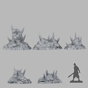 Dangerous Aberration Plants Scatter Terrain - Fantastic Plants and Rocks