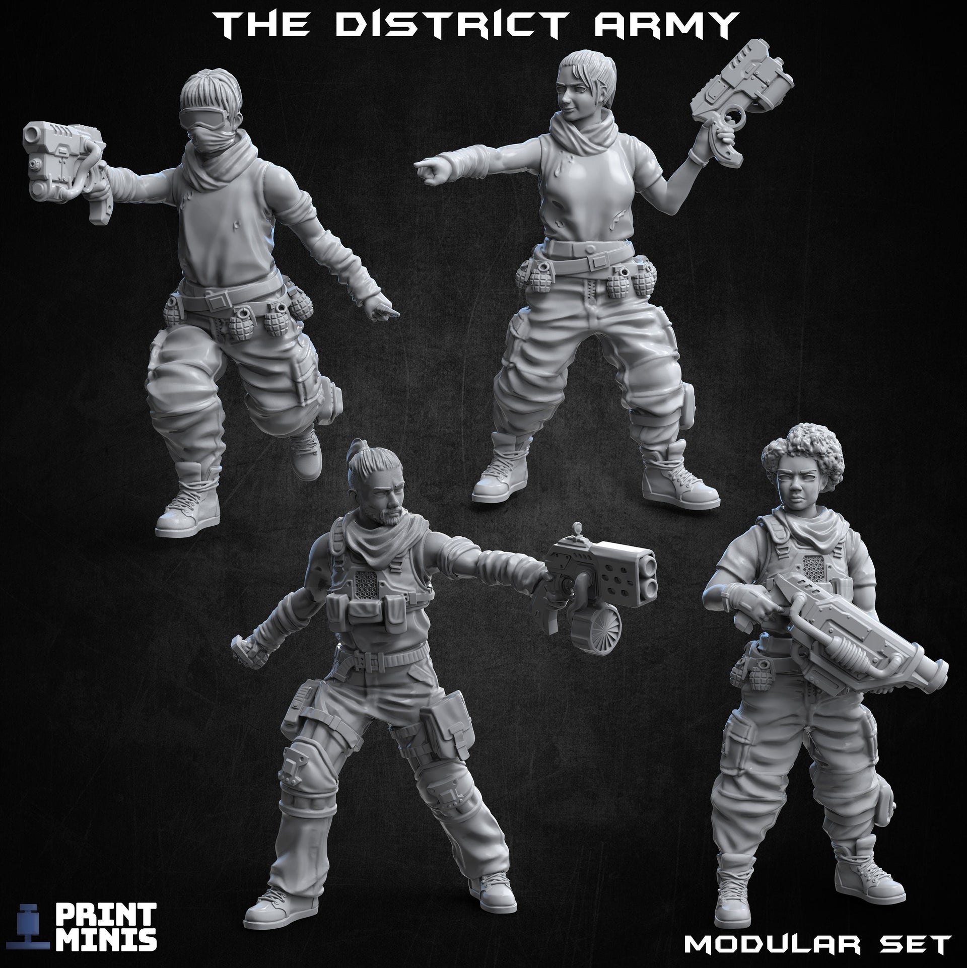Modular District Army - Print Minis