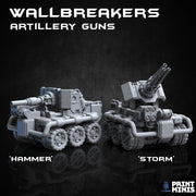 Wallbreaker Artillery Guns - Print Minis