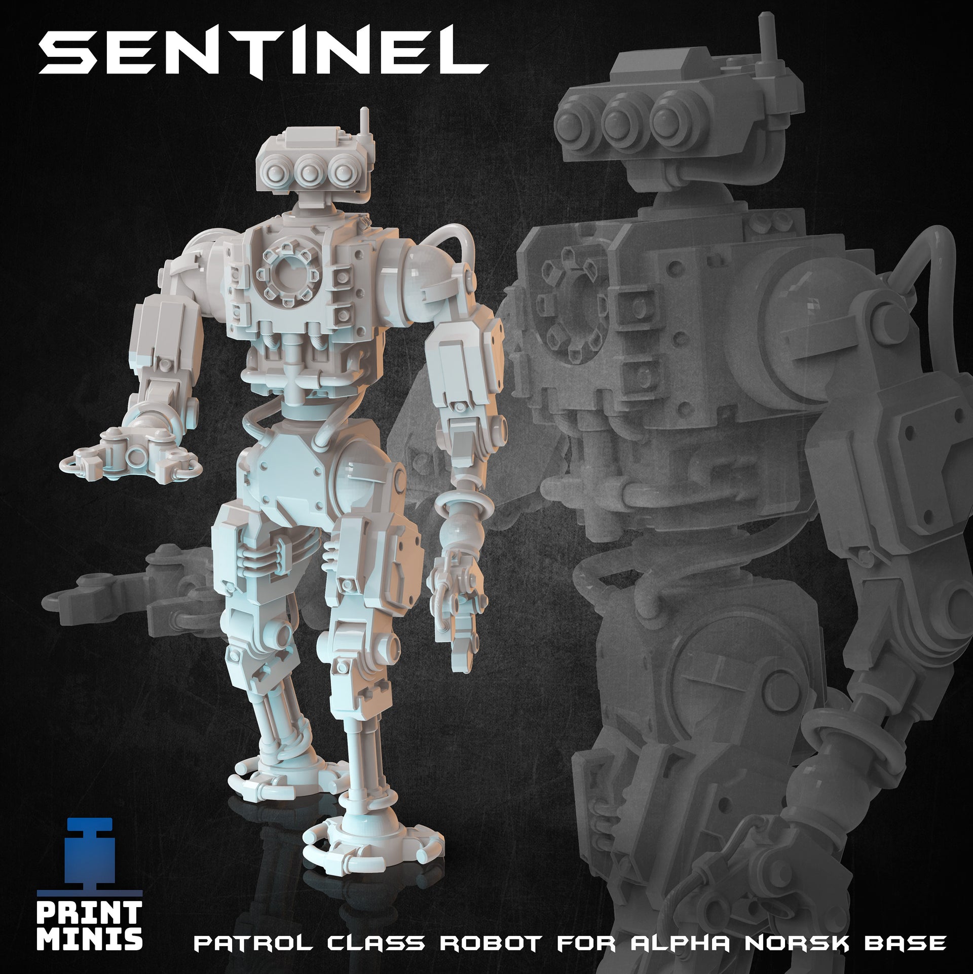 Sentinel Patrol Robot - Print Minis