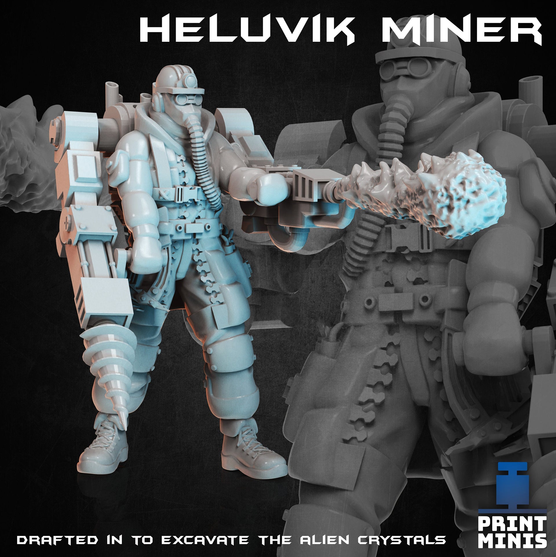 Heluvik Miners - Print Minis