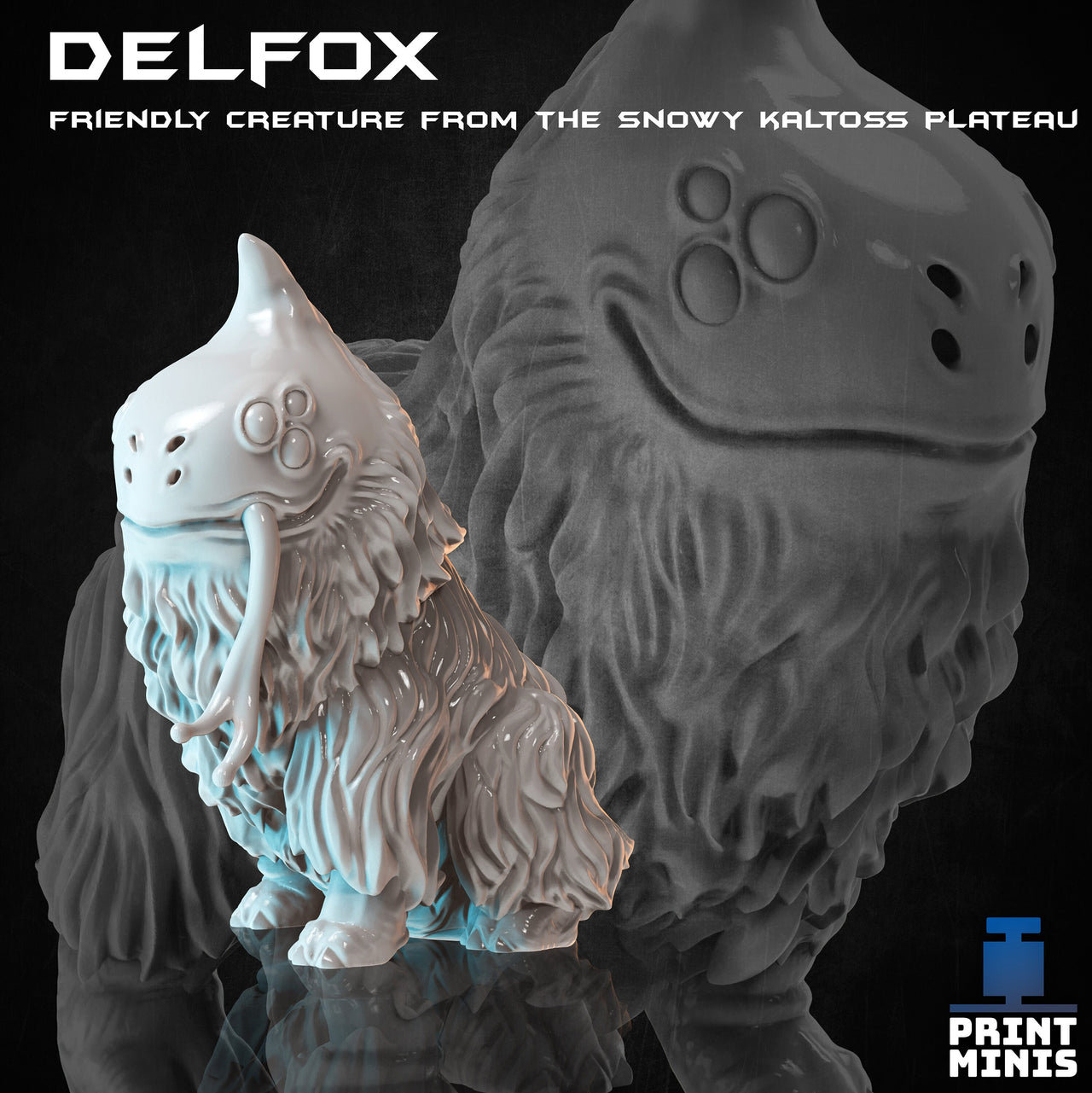 Delfox Snow Creature - Print Minis