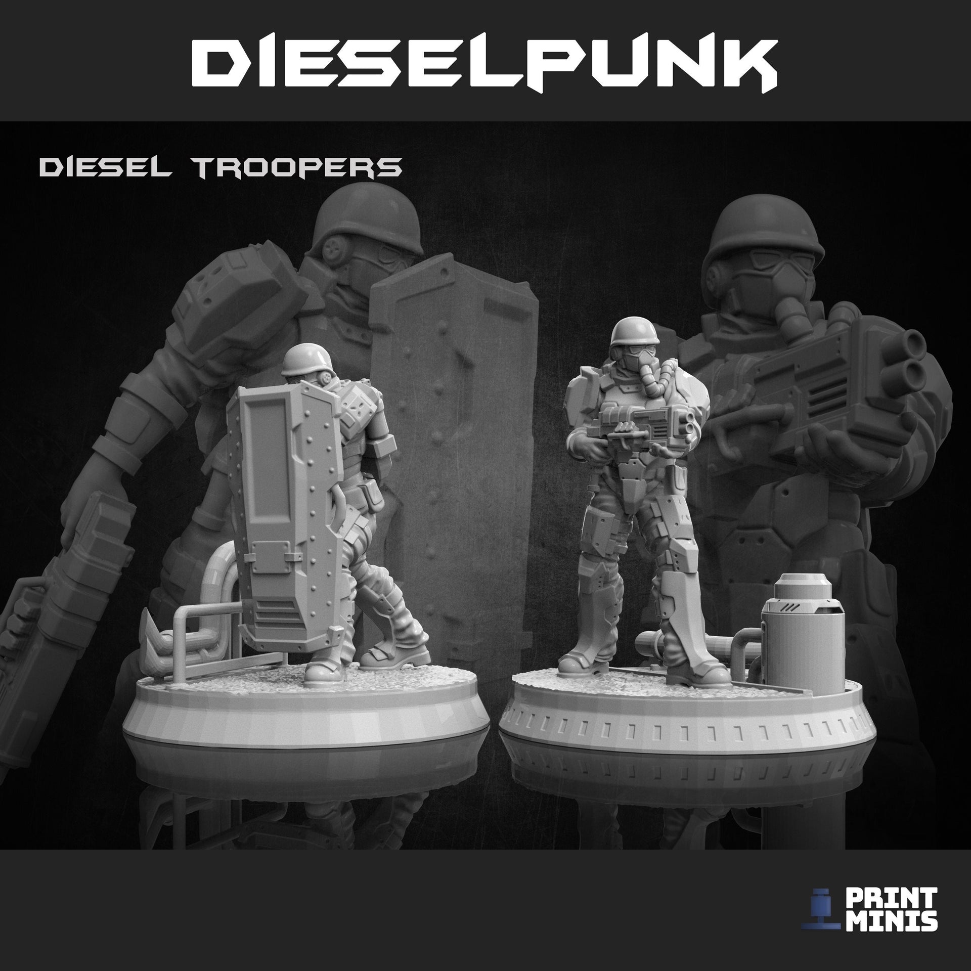 Volk Troopers - Print Minis