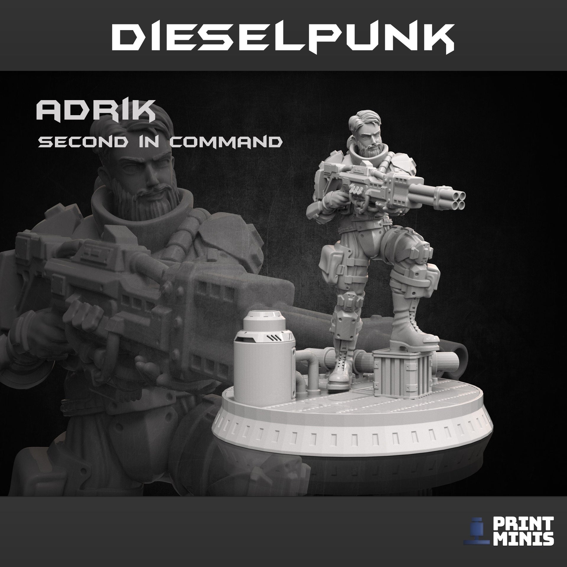 Dieselpunk Heroes - Print Minis