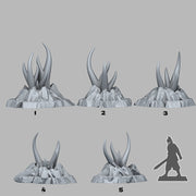 Mystic Tentacle Plants Scatter Terrain - Fantastic Plants and Rocks