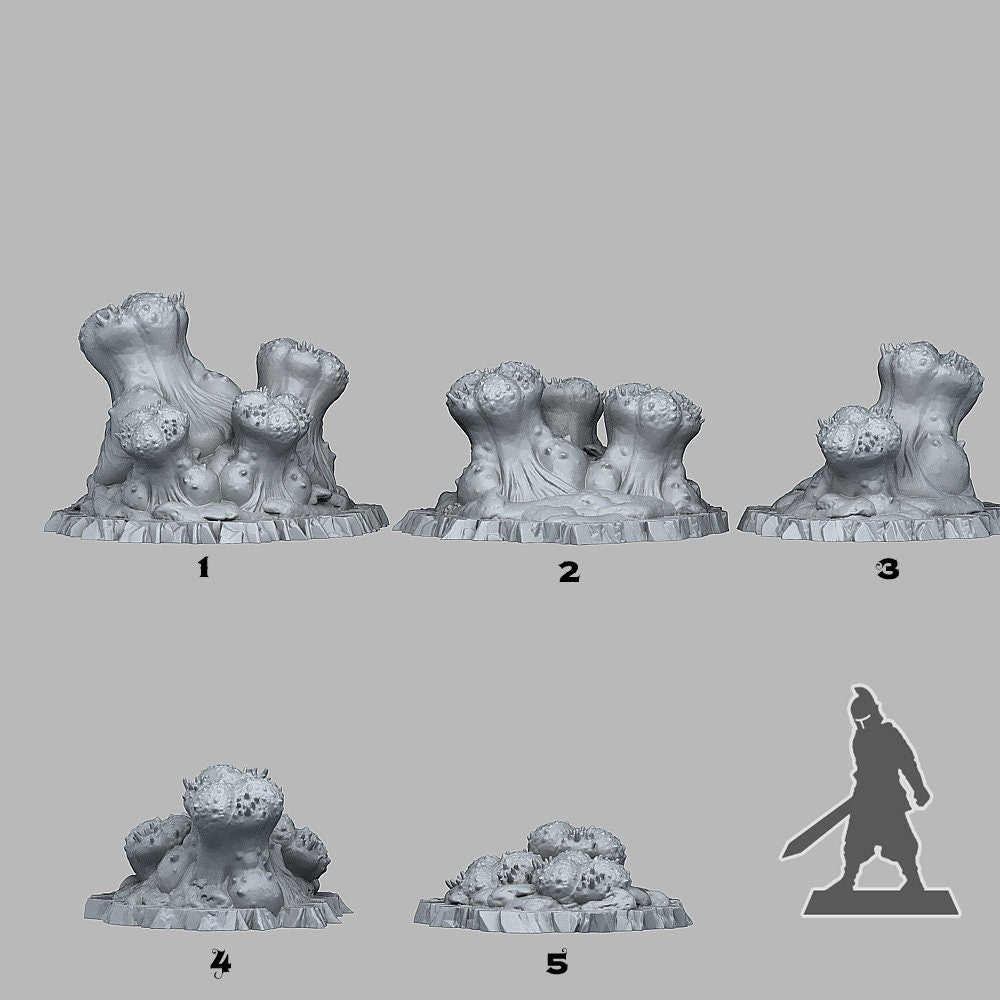 Organic Mushroom Scatter Terrain - Fantastic Plants and Rocks