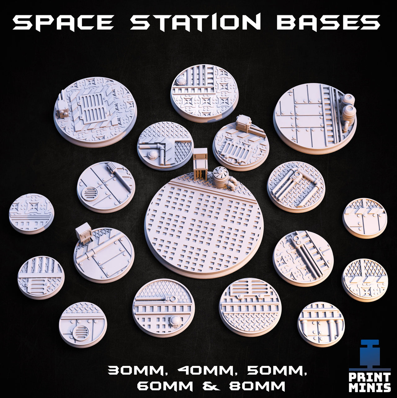 Space Station Bases - Print Minis