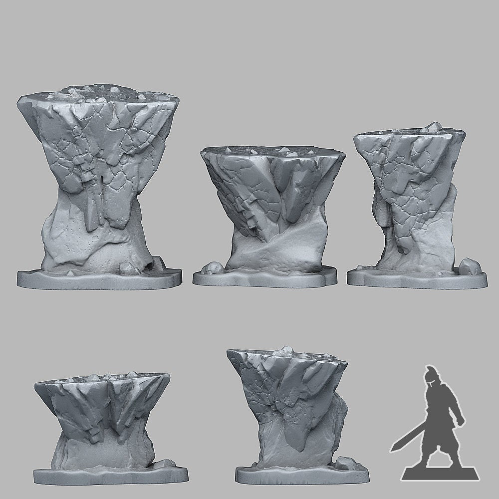 Costal Tepoys Scatter Terrain - Fantastic Plants and Rocks