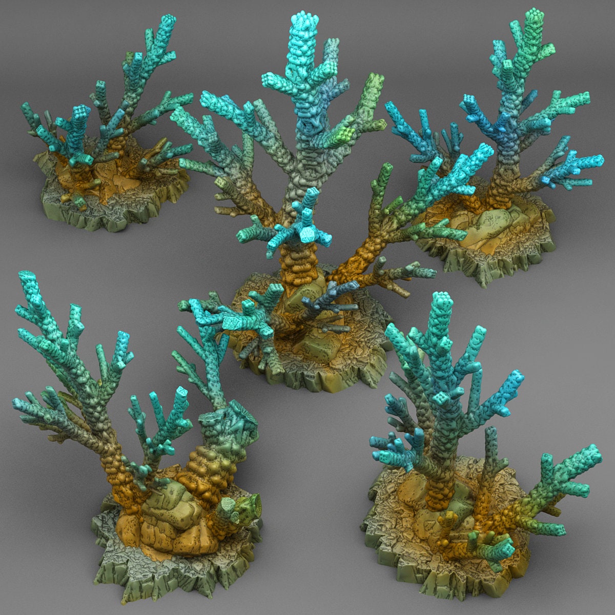 Plutonian Branches Scatter Terrain - Fantastic Plants and Rocks