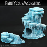 Ice Dice Tower Terrain - Print Your Monsters