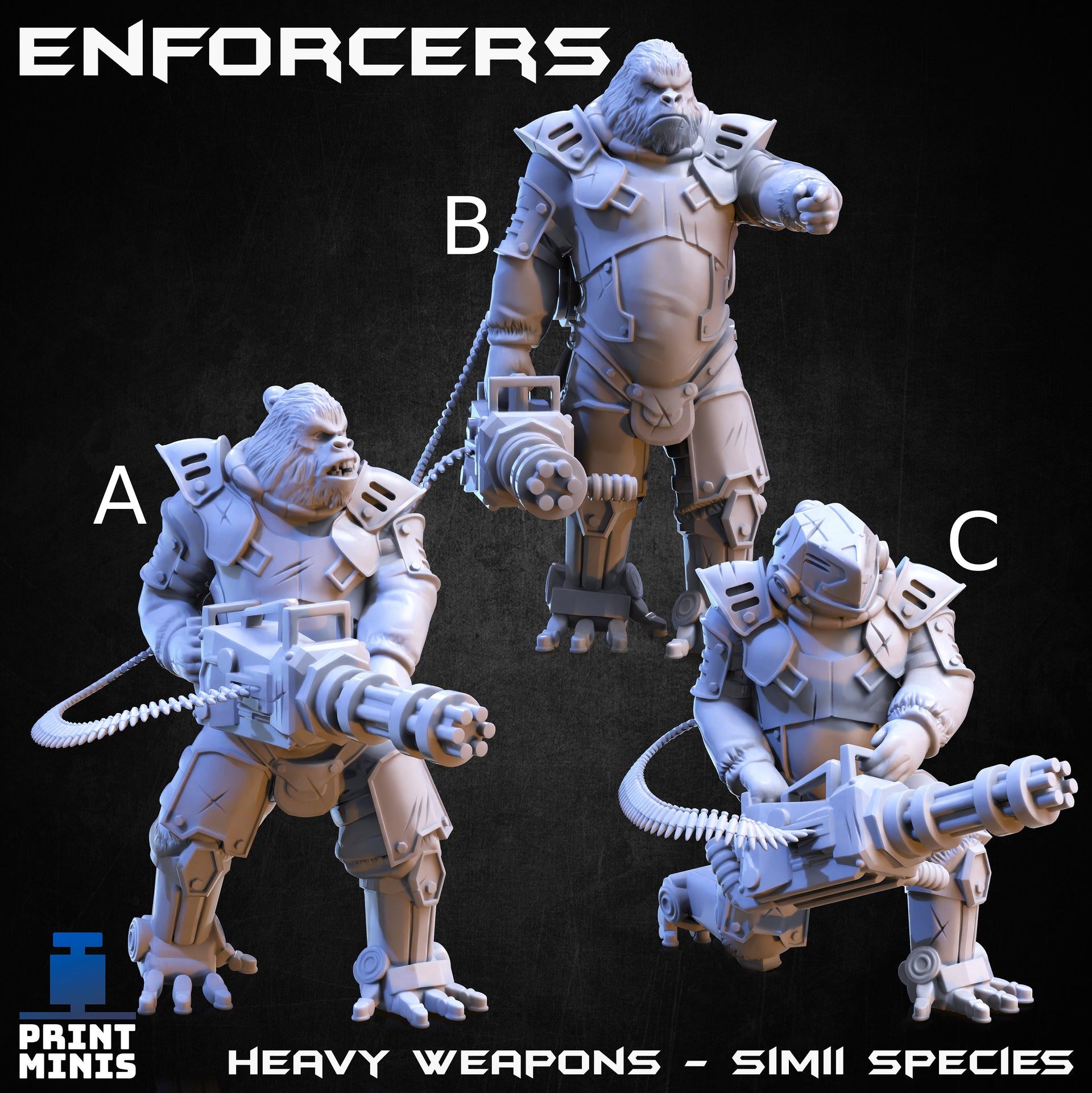 Gorilla Simii Enforcer - Print Minis