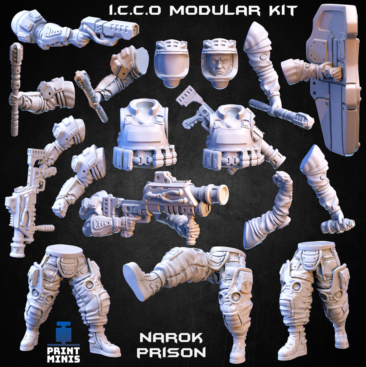 I.C.C.O Modular Guards - Print Minis