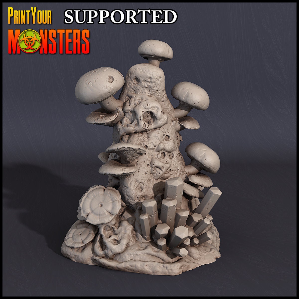 Fungus Grotto Scenary - Print Your Monsters