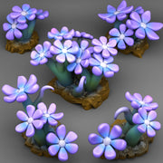 Magic Childish Flowers Scatter Terrain - Fantastic Plants and Rocks