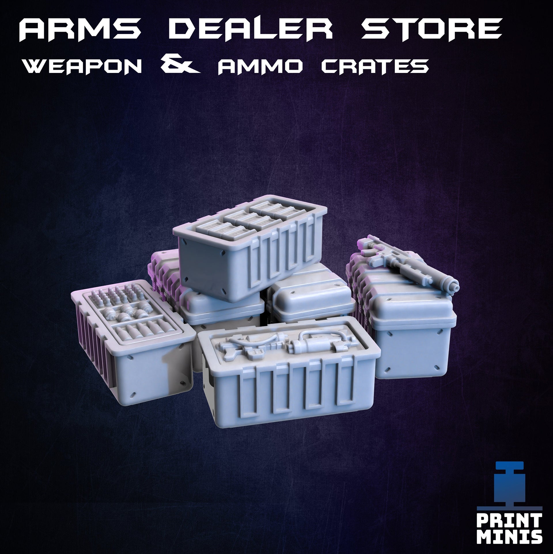 Arms Dealer Vendor Modular Terrain - Print Minis