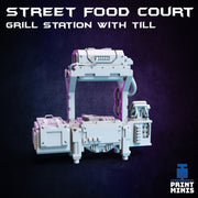 Street Food Court Modular Terrain - Print Minis