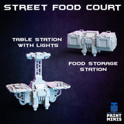 Street Food Court Modular Terrain - Print Minis