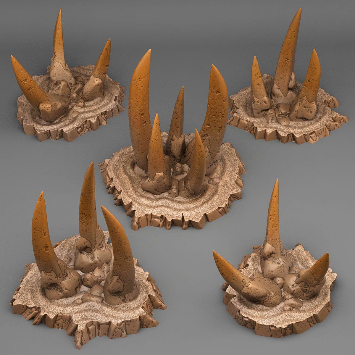 Desert Orc Stones Scatter Terrain - Fantastic Plants and Rocks