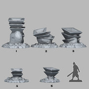 Asian Celebration Stones Scatter Terrain - Fantastic Plants and Rocks