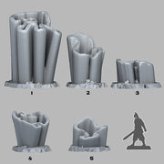 Aurora Borealis Coral Scatter Terrain - Fantastic Plants and Rocks