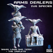 Alien Triplets, Arms Dealers - Print Minis