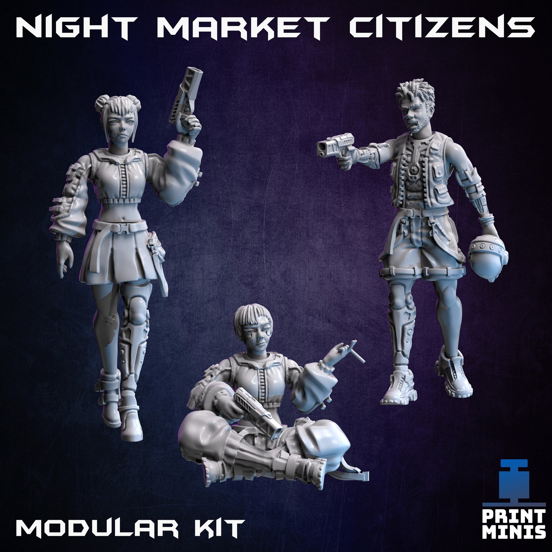 Modular Night Market Citizens - Print Minis