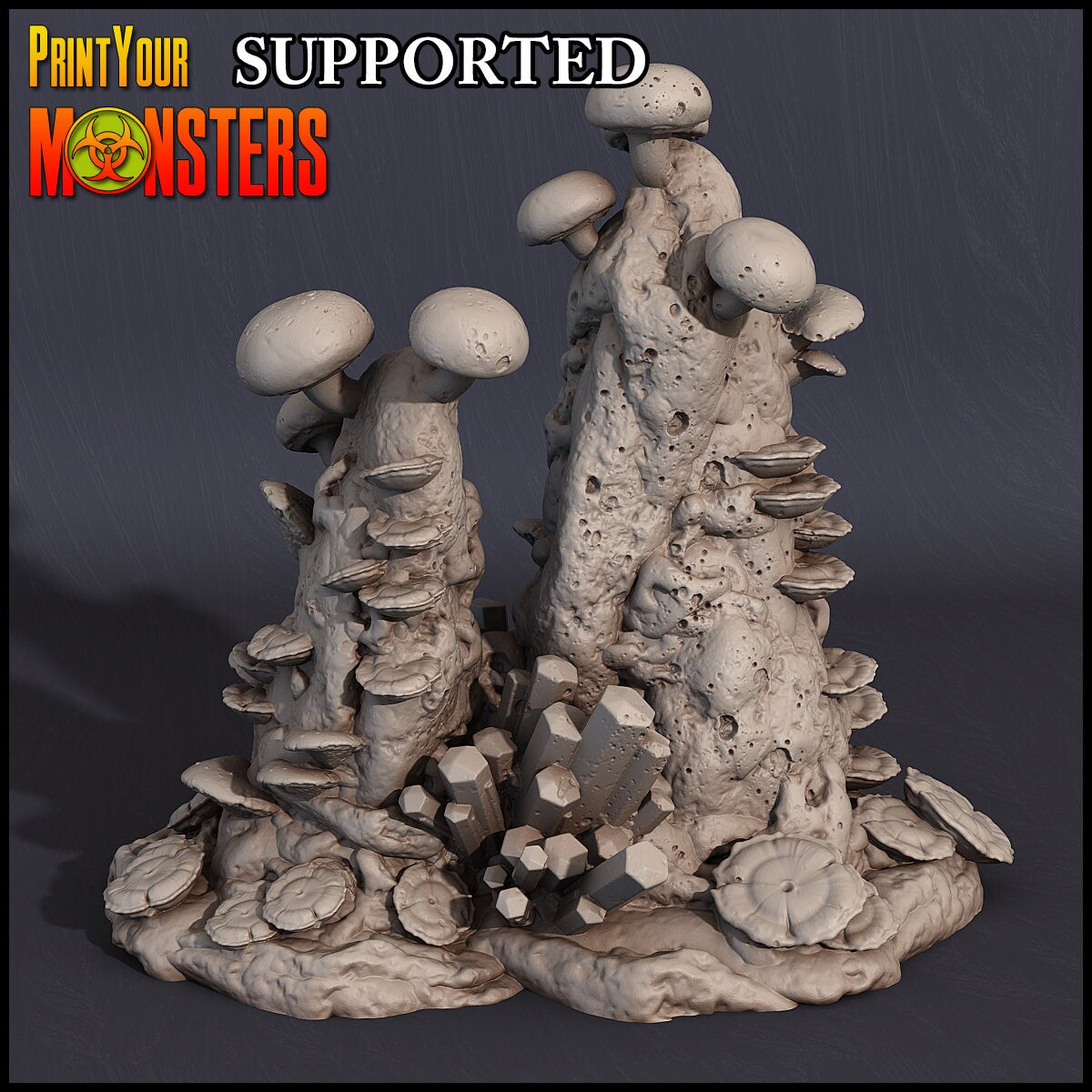 Fungus Grotto Scenary - Print Your Monsters
