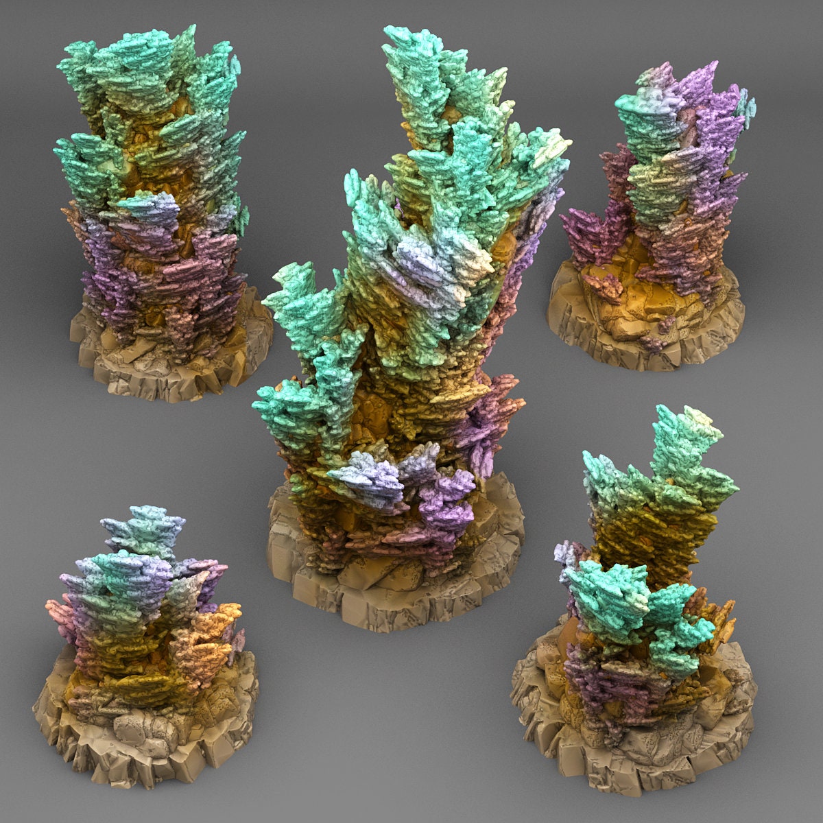 Fairy Kingdom Coral Scatter Terrain - Fantastic Plants and Rocks