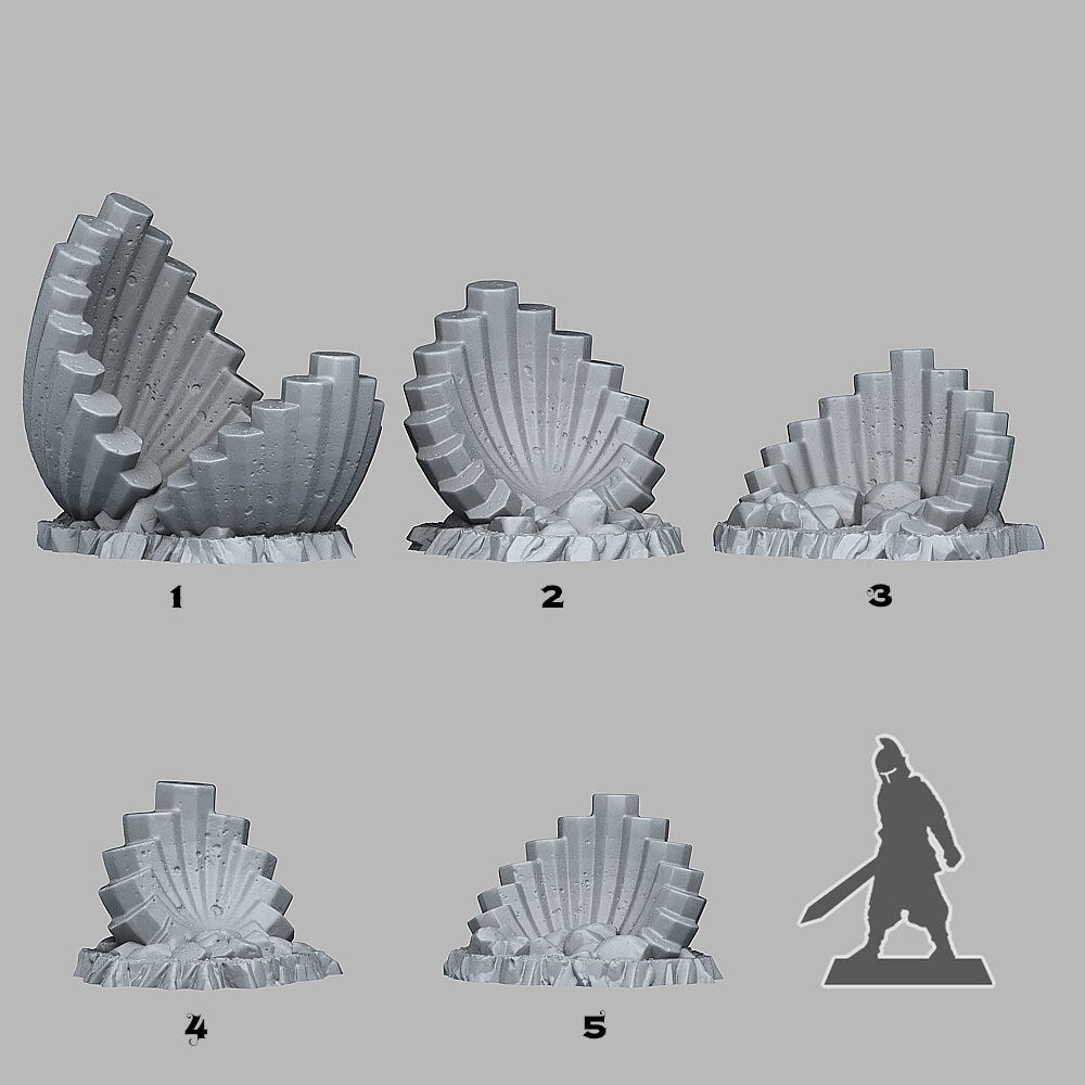 Pipe Organ Basalt Scatter Terrain - Fantastic Plants and Rocks