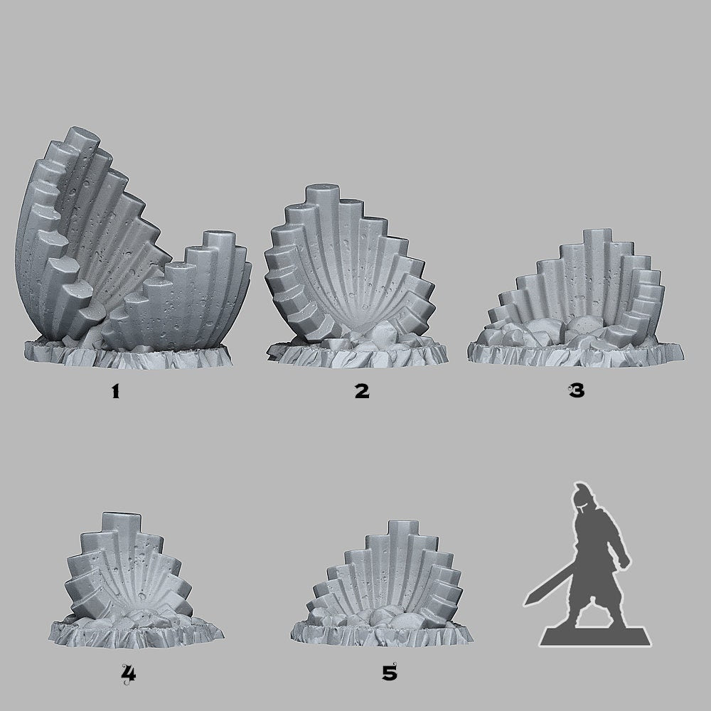 Pipe Organ Basalt Scatter Terrain - Fantastic Plants and Rocks