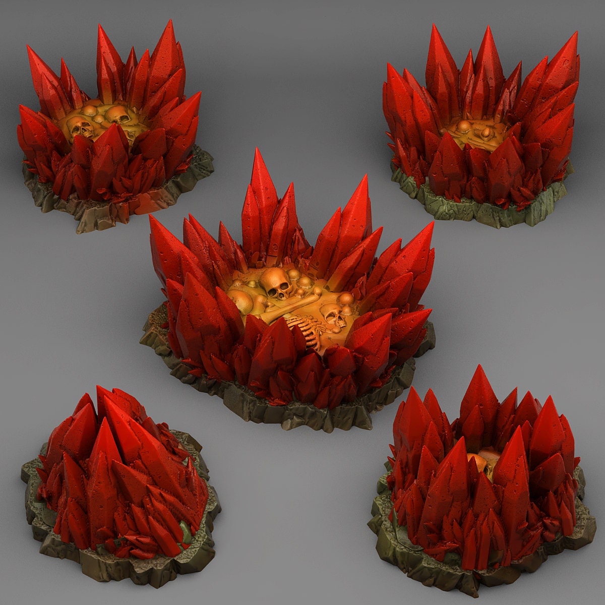 Vampiric Crystals Scatter Terrain - Fantastic Plants and Rocks