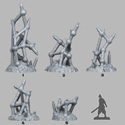 Deadly Molecule Plants Scatter Terrain - Fantastic Plants and Rocks