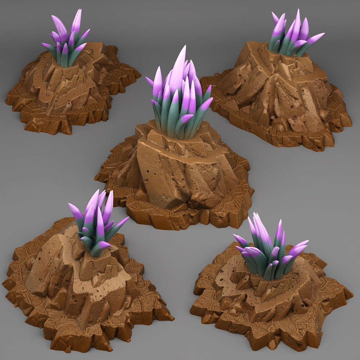 Crown of the Desert Scatter Terrain - Fantastic Plants and Rocks