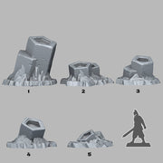 Pentalore Scrying Pools Scatter Terrain - Fantastic Plants and Rocks