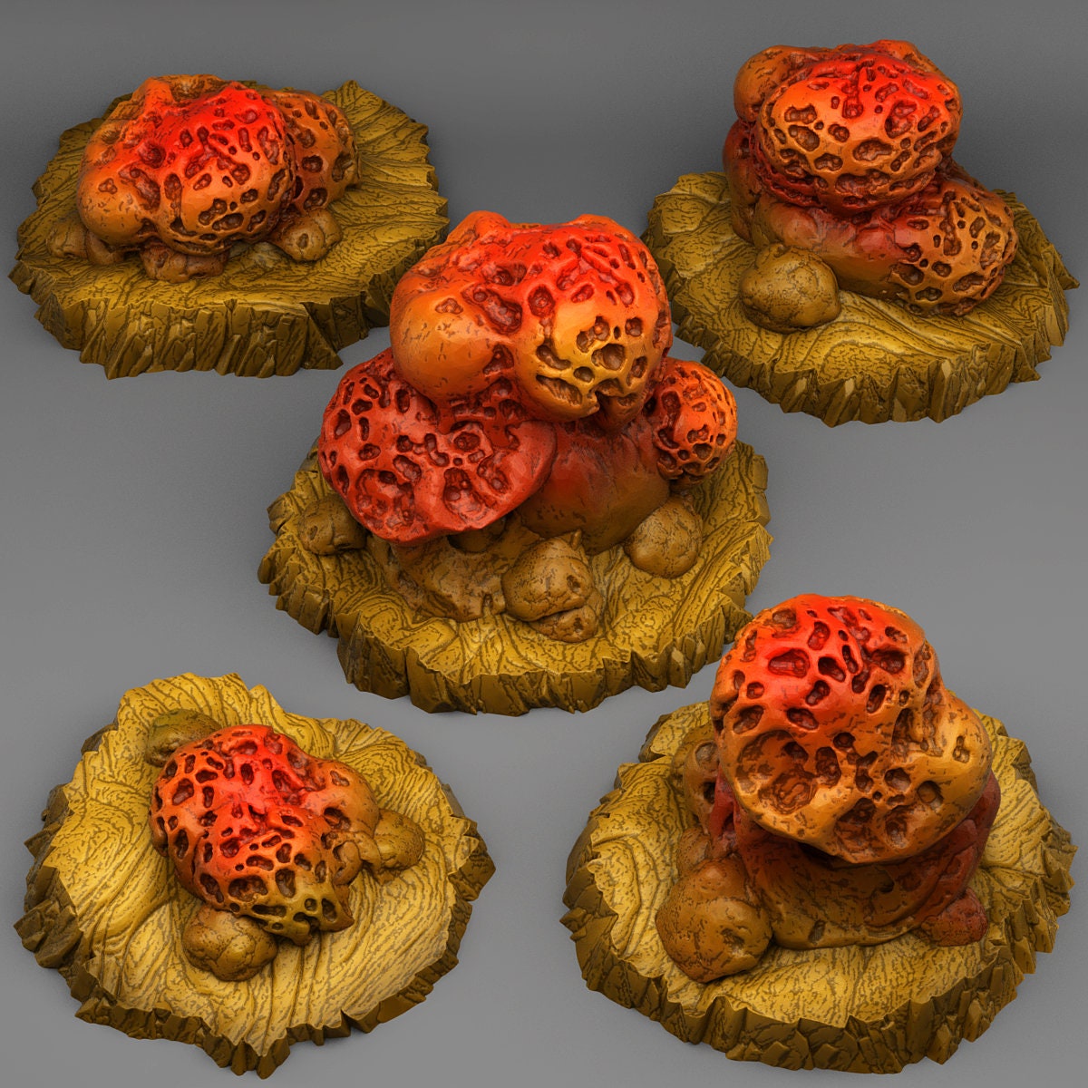Wormhole Mushrooms Scatter Terrain - Fantastic Plants and Rocks