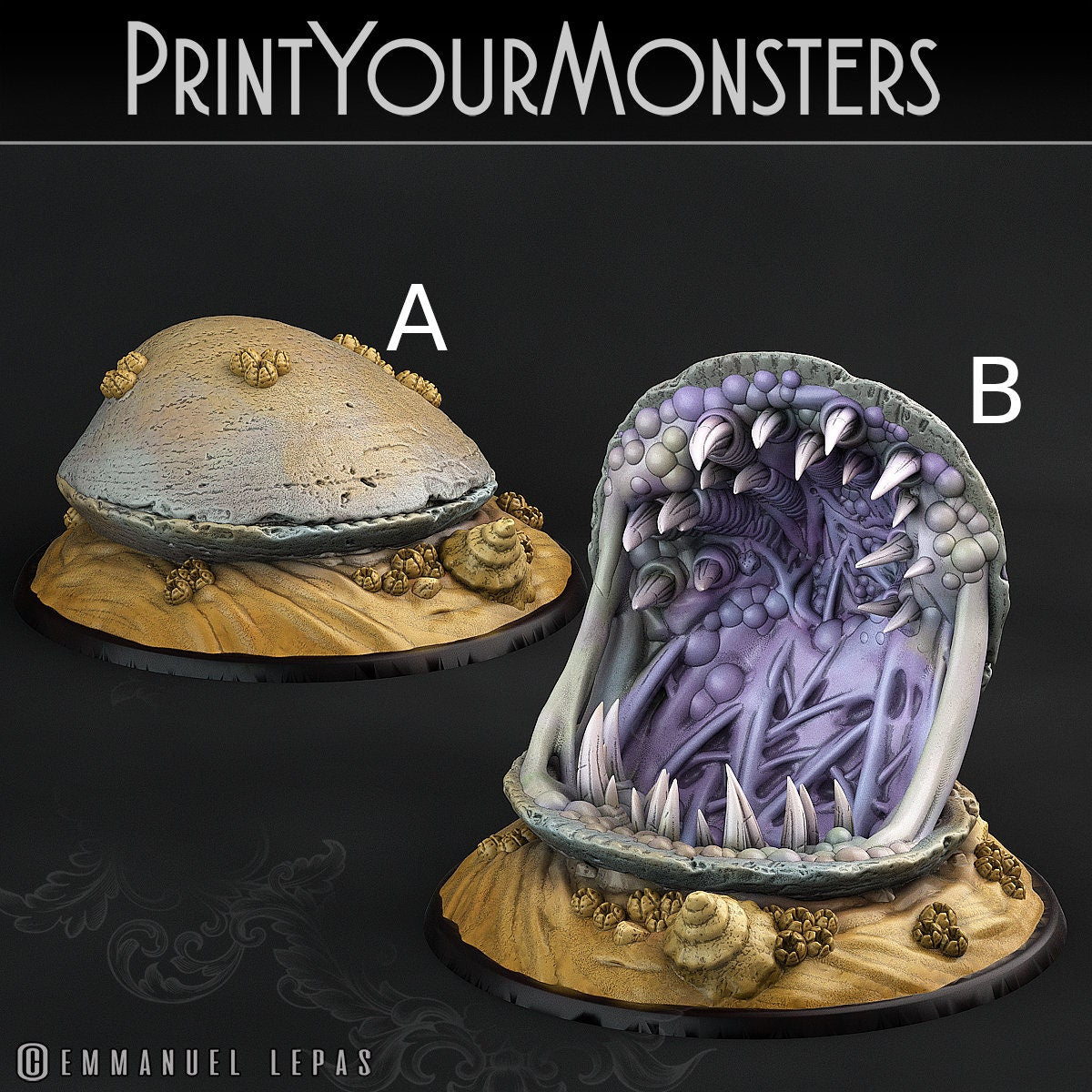Clam Mimic - Print Your Monsters