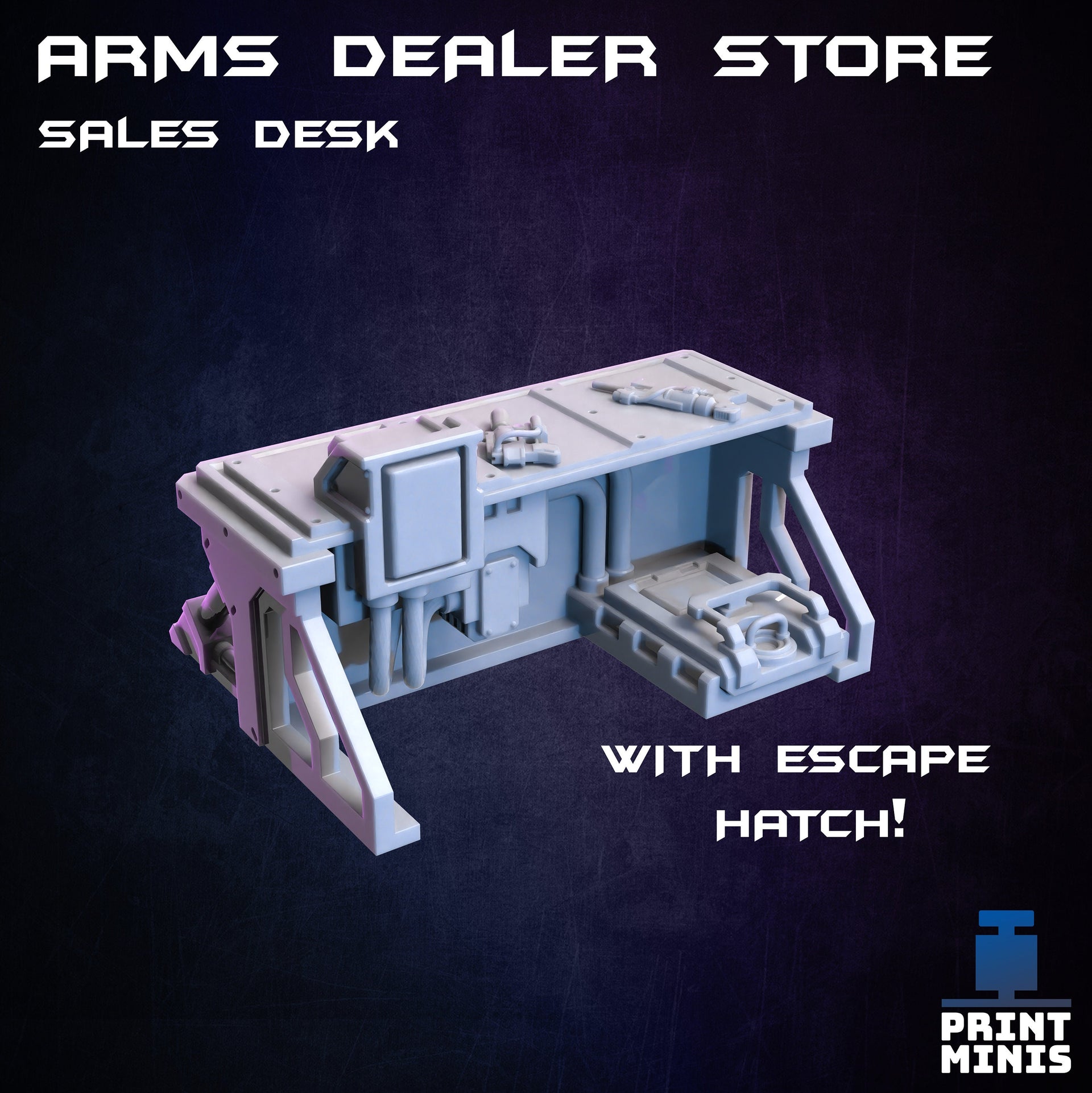 Arms Dealer Vendor Modular Terrain - Print Minis