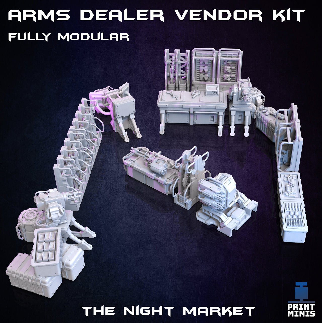 Arms Dealer Vendor Modular Terrain - Print Minis