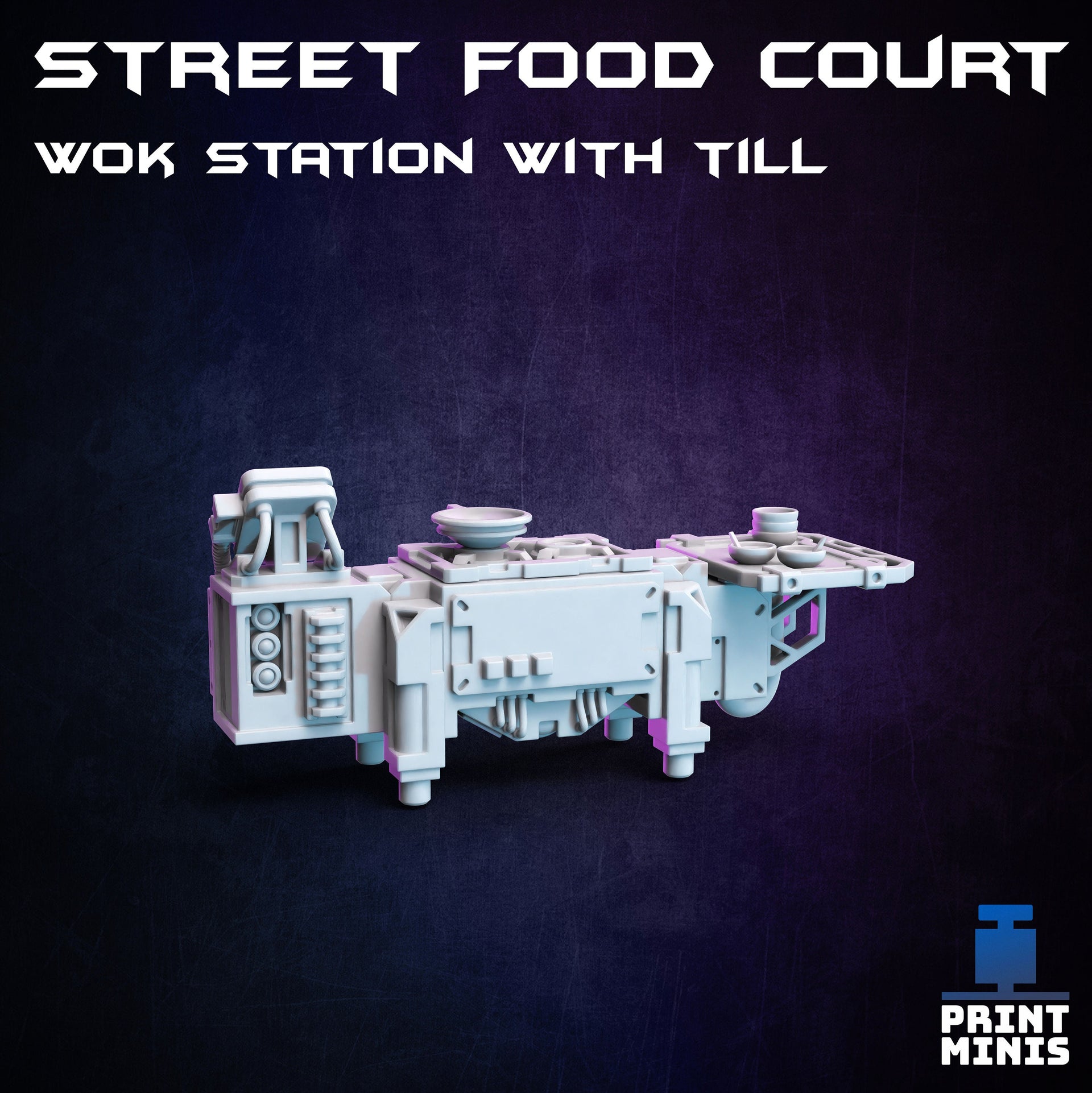 Street Food Court Modular Terrain - Print Minis