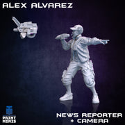 Alex Alvarez, News Reporter + Camera - Print Minis